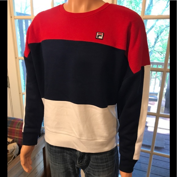 FILA Crewneck Colorblock Sweatshirt - Picture 2 of 9